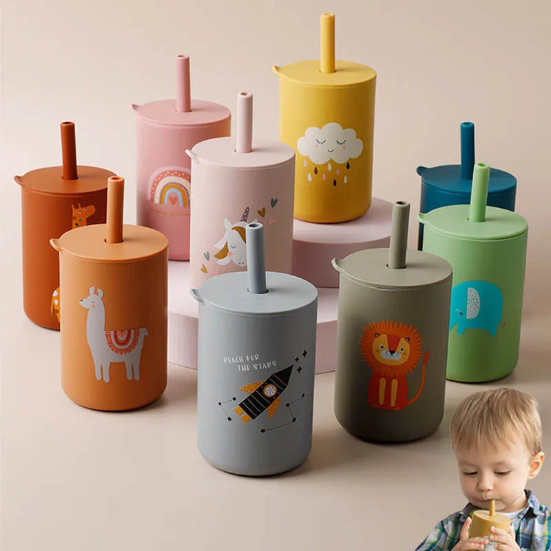 1Pc Baby Feeding Straw Cup