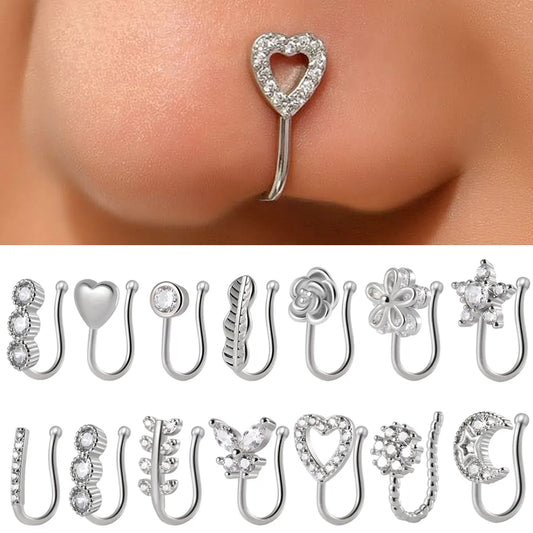 1PC 316L Surgical Steel Nose Ring Hoop C Shape