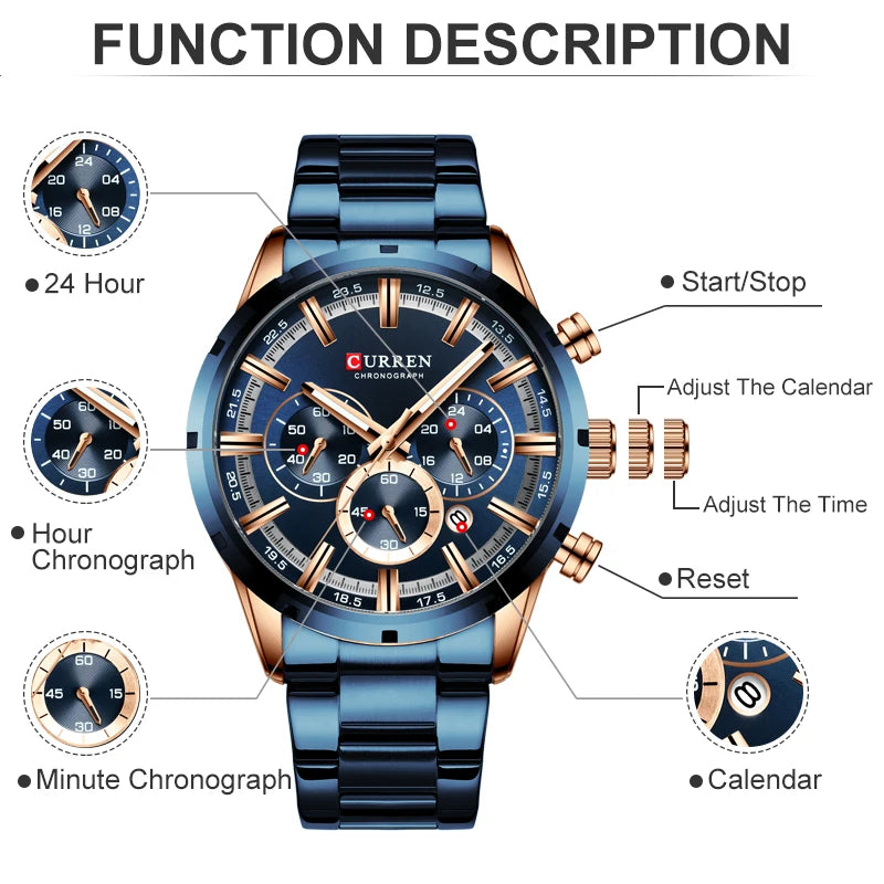 Men Watch Top Brand Luxury Sports