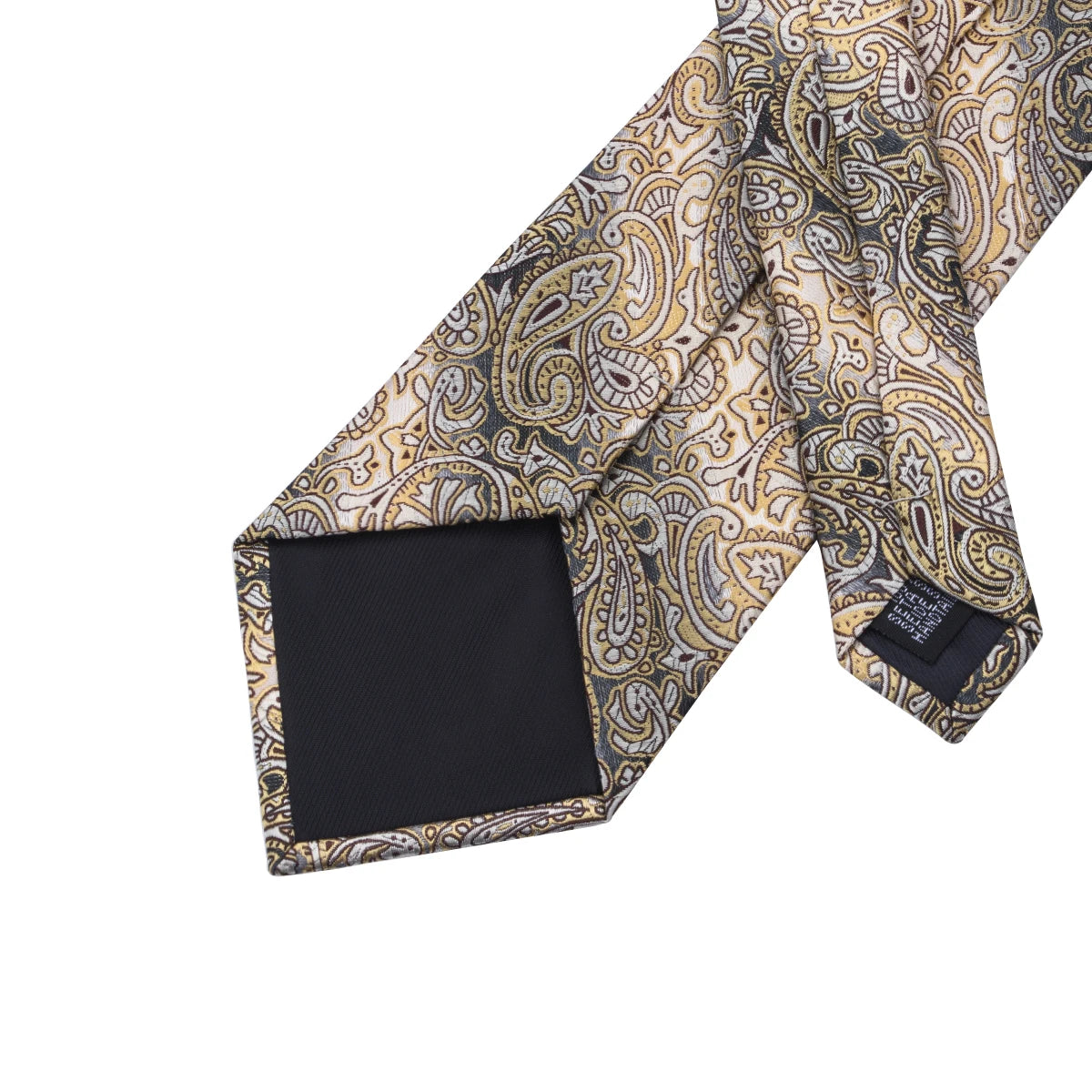 Hi-Tie Yellow Brown Paisley Tie