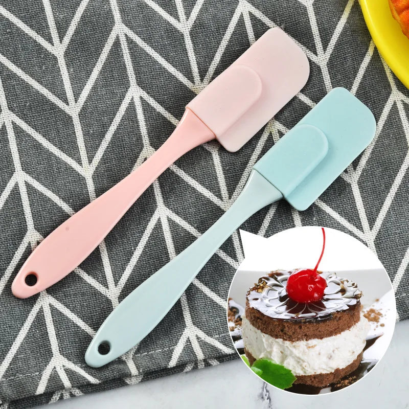 3Pcs Non-Stick Silicone  Spatula Mixer Oil Brush With PP Handle