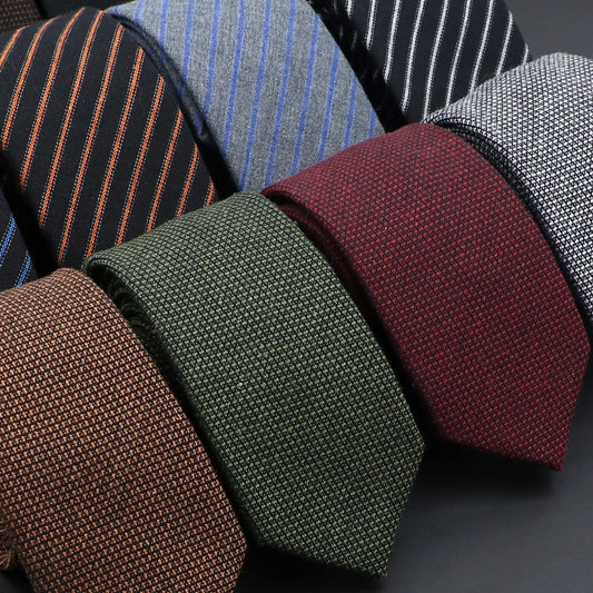 Original High Quality Solid Cotton Handmade Wool Ties