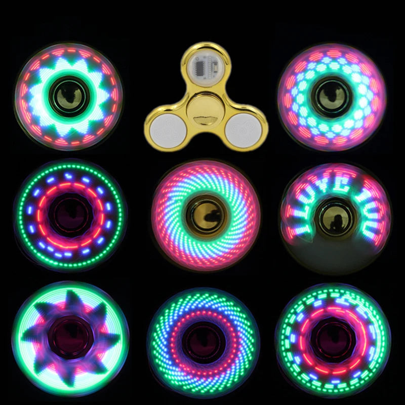 6colors Creative LED Light Luminous Fidget Spinner