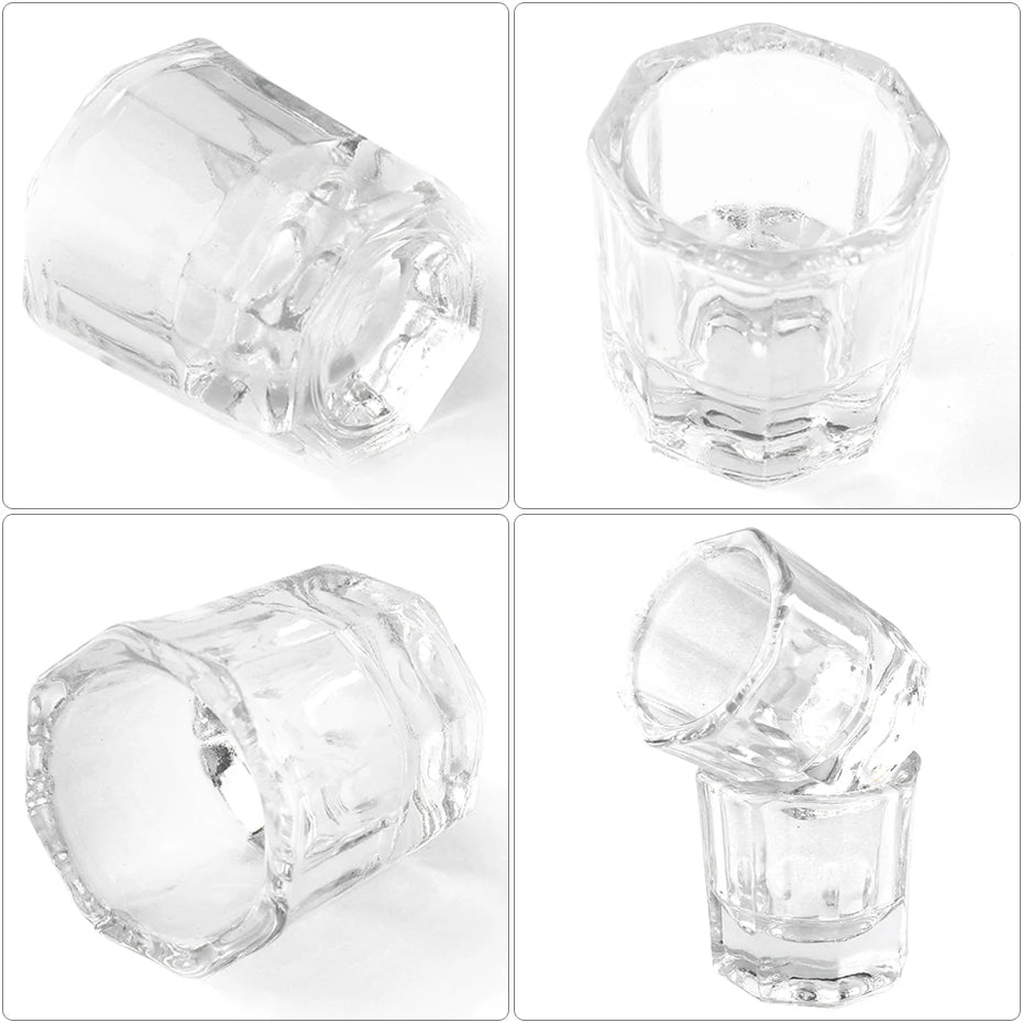 1pcs Crystal Glass Nail Cup