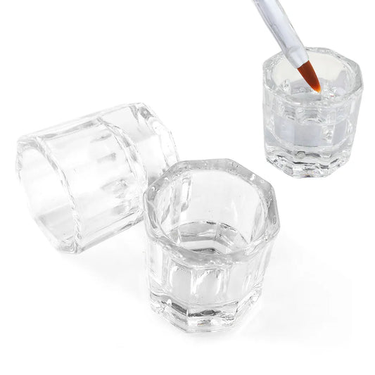 1pcs Crystal Glass Nail Cup