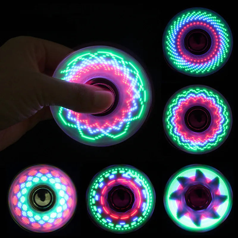 6colors Creative LED Light Luminous Fidget Spinner