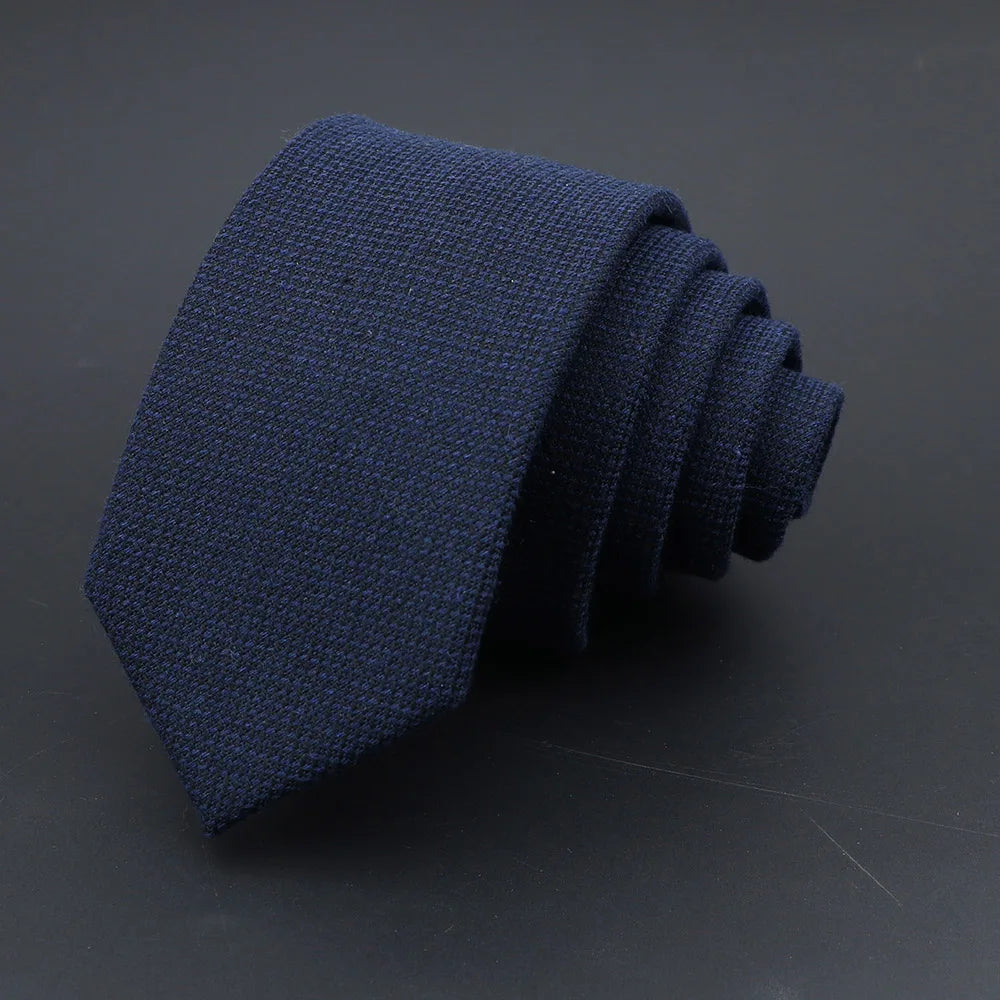 Original High Quality Solid Cotton Handmade Wool Ties