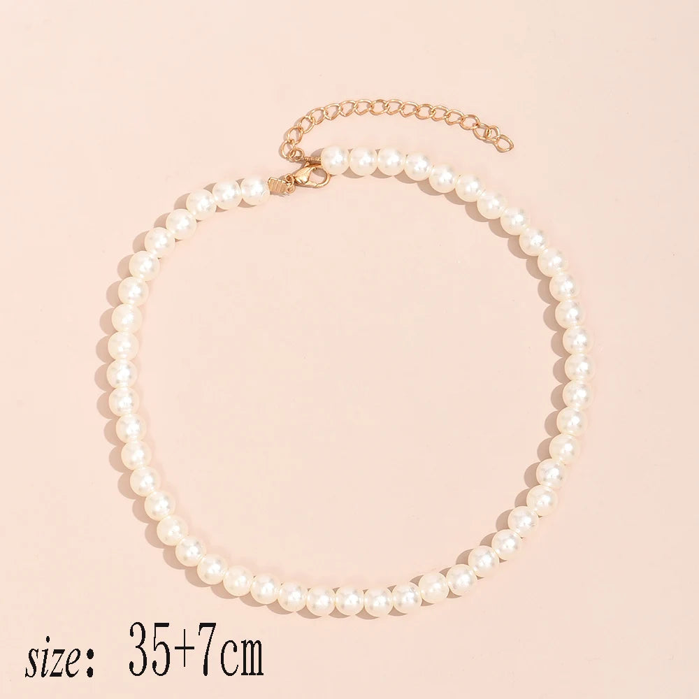 Elegant Jewelry Wedding Big Pearl Necklace