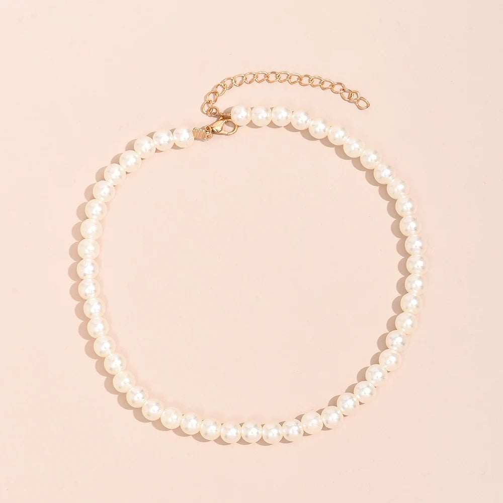 Elegant Jewelry Wedding Big Pearl Necklace