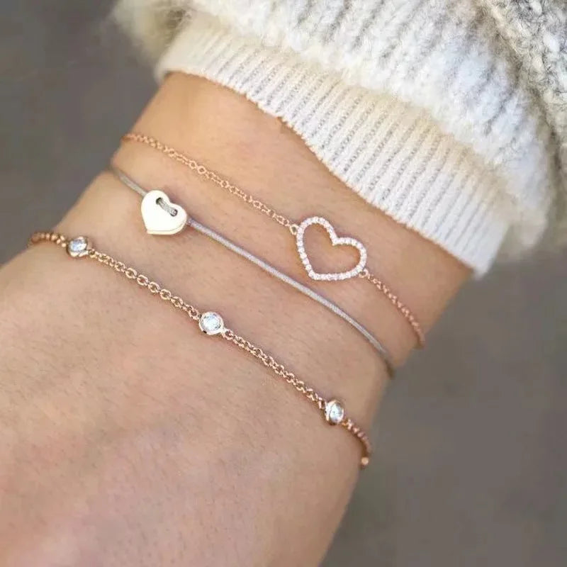 Bangle Sets For Women Vintage Star Map Hand Heart Charm