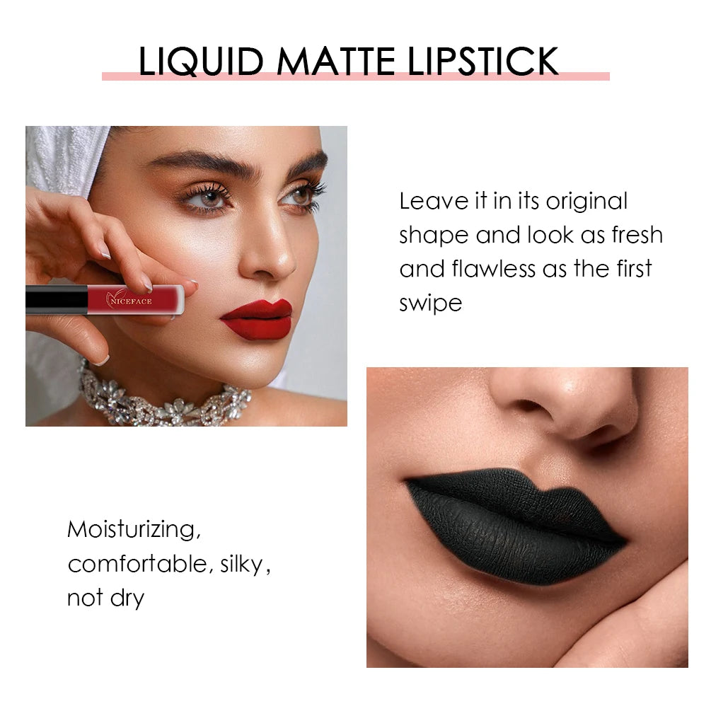 Nude Liquid Lipsticks Waterproof Velvet Matte Lip