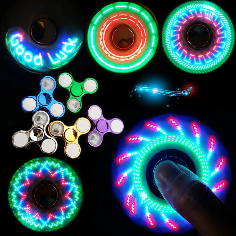 6colors Creative LED Light Luminous Fidget Spinner