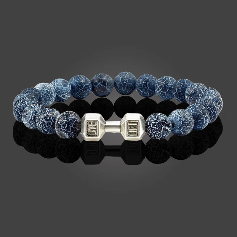 Natural Volcanic Stone Bracelet Men