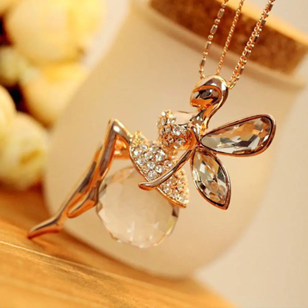 Butterfly Fairy Pendant Necklace Women Fashion