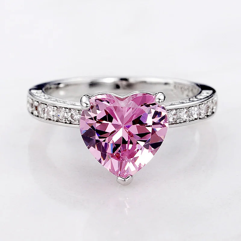 ] Women Heart Engagement Rings