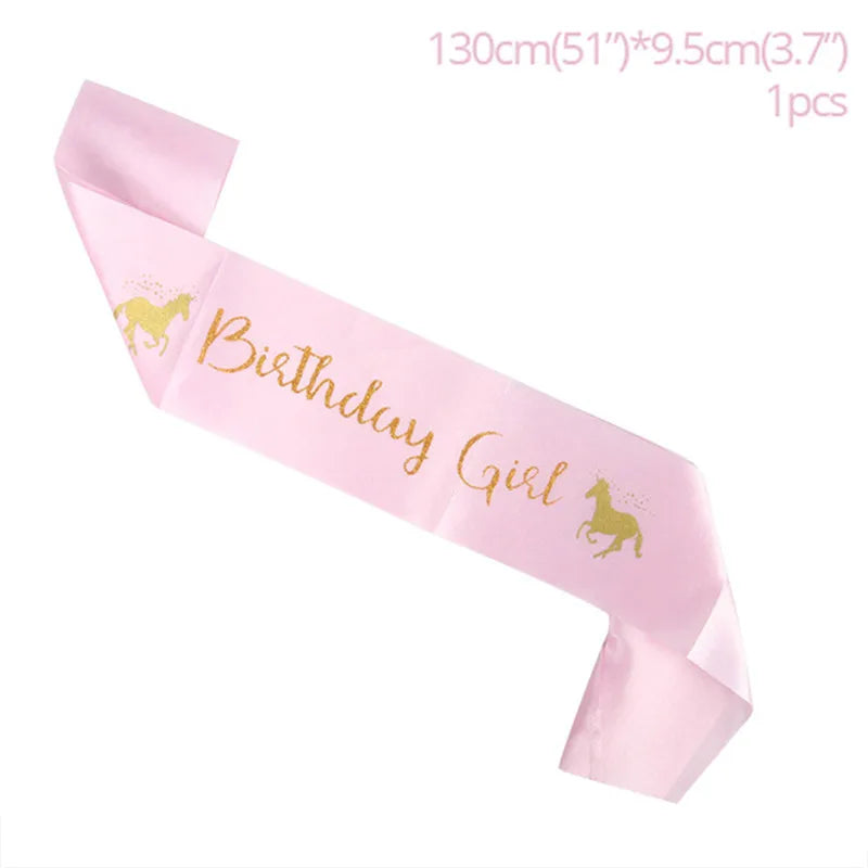 Birthday Girl  Unicorn horn Headband