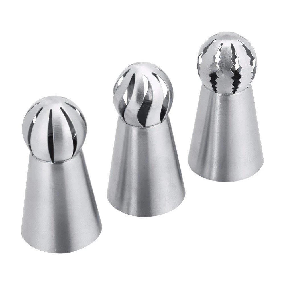 3 Styles Sphere Ball Icing Confectioners Pastry