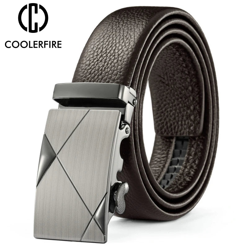 Automatic Buckle Leather High Quality Belts