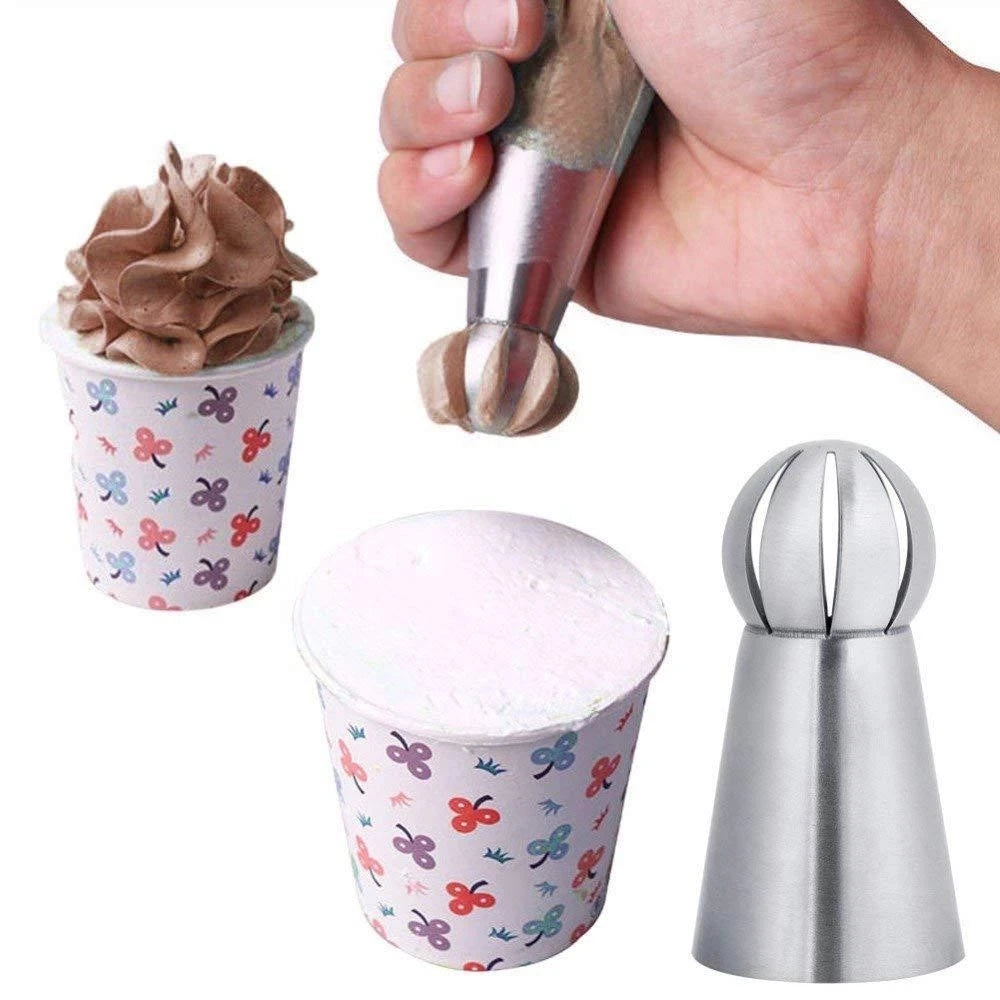 3 Styles Sphere Ball Icing Confectioners Pastry