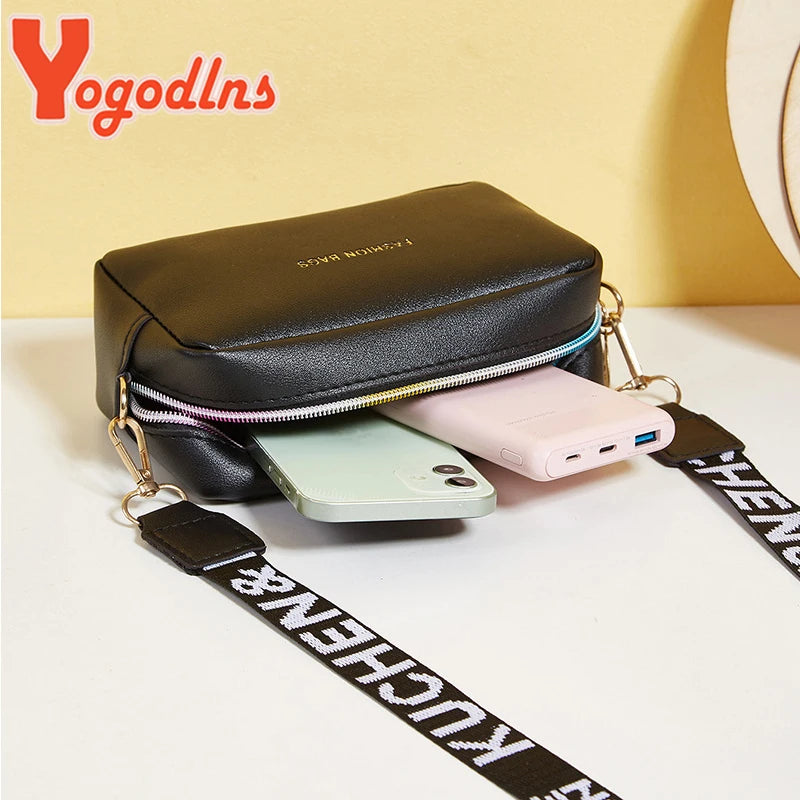 Small Square Bag  PU Leather Shoulder Messenger