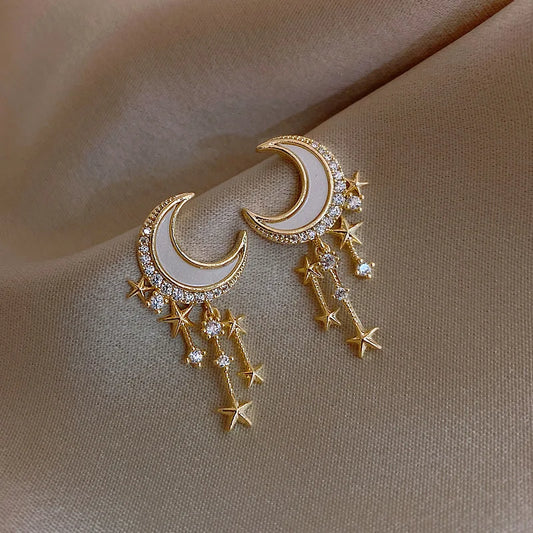 Moon Dangle Earrings