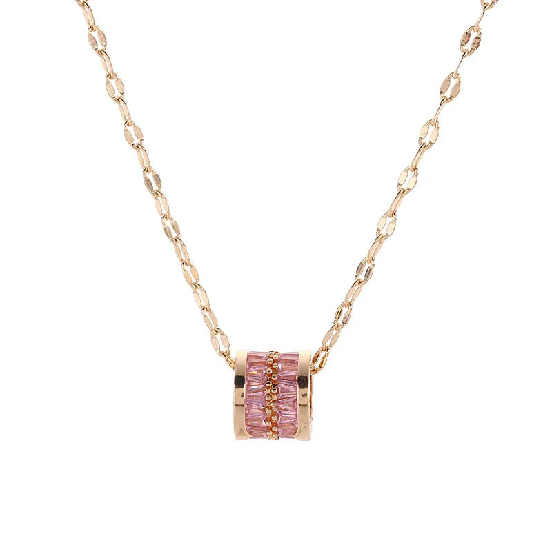 Sweet Lucky Crystal Pendant Necklace