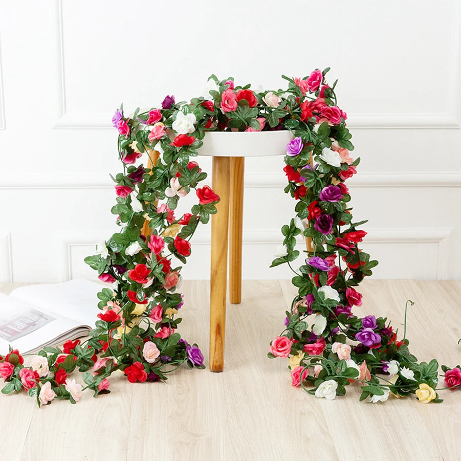 250CM Artificial Rose Flowers for Wedding Home Room Decoration S