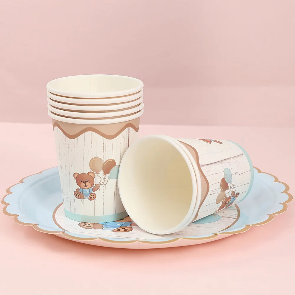 Cute Teddy Bear Tableware Sets