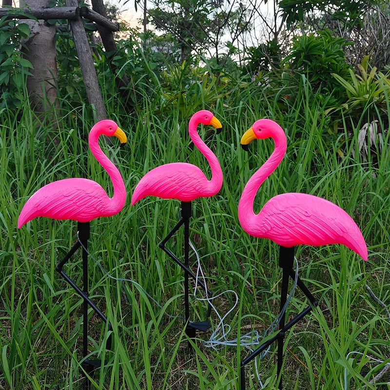 Solar Flamingo Light LED Outdoor Courtyard Lamp