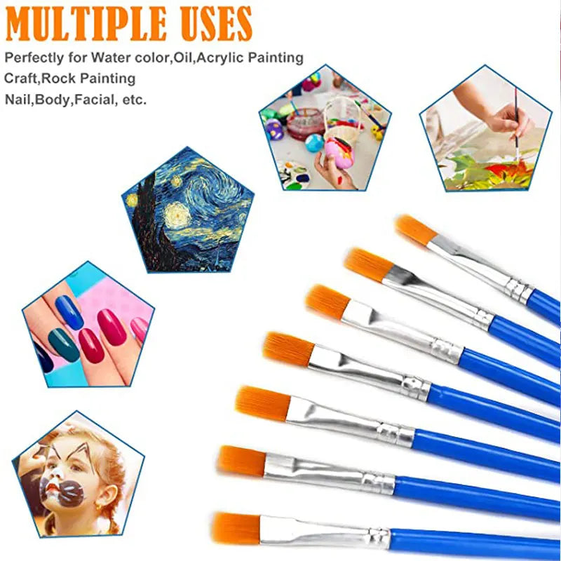 50Pcs Painting Brushes Set