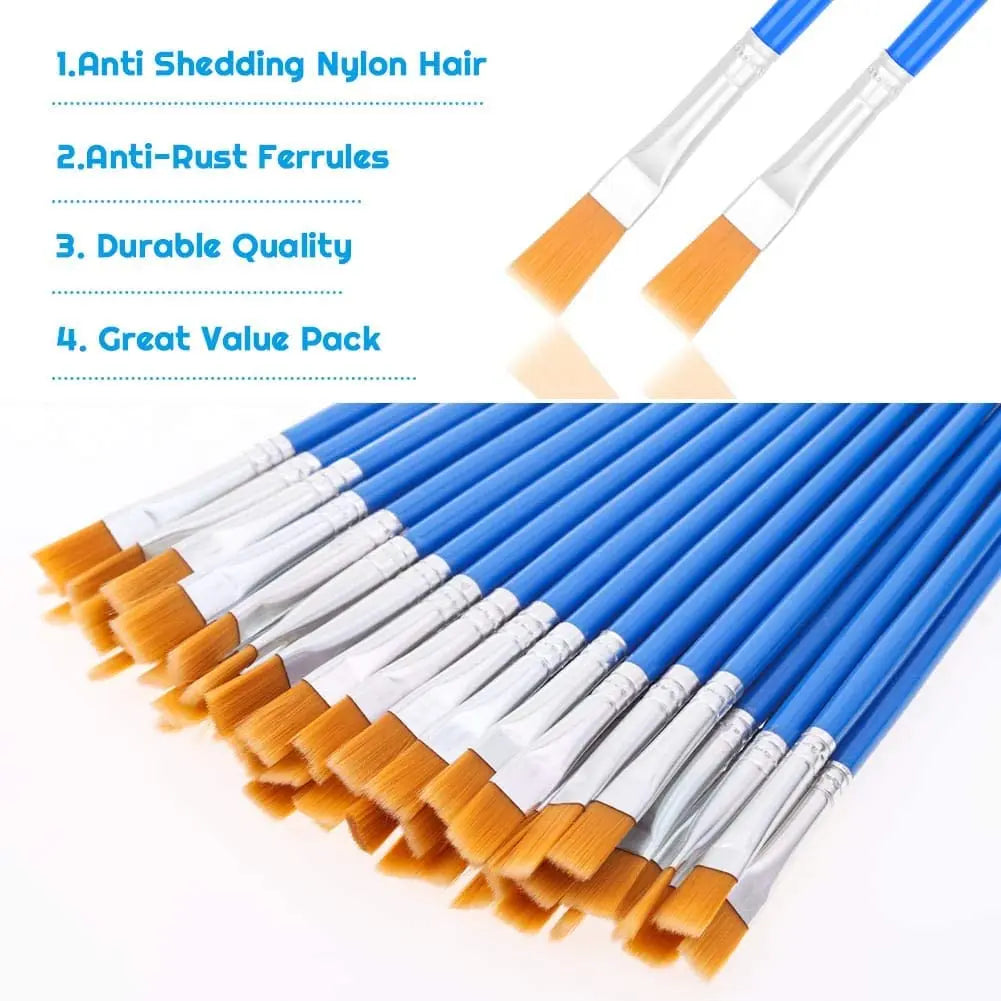 50Pcs Painting Brushes Set