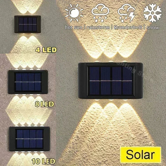 10/8/6/4LED Solar Wall Lamp