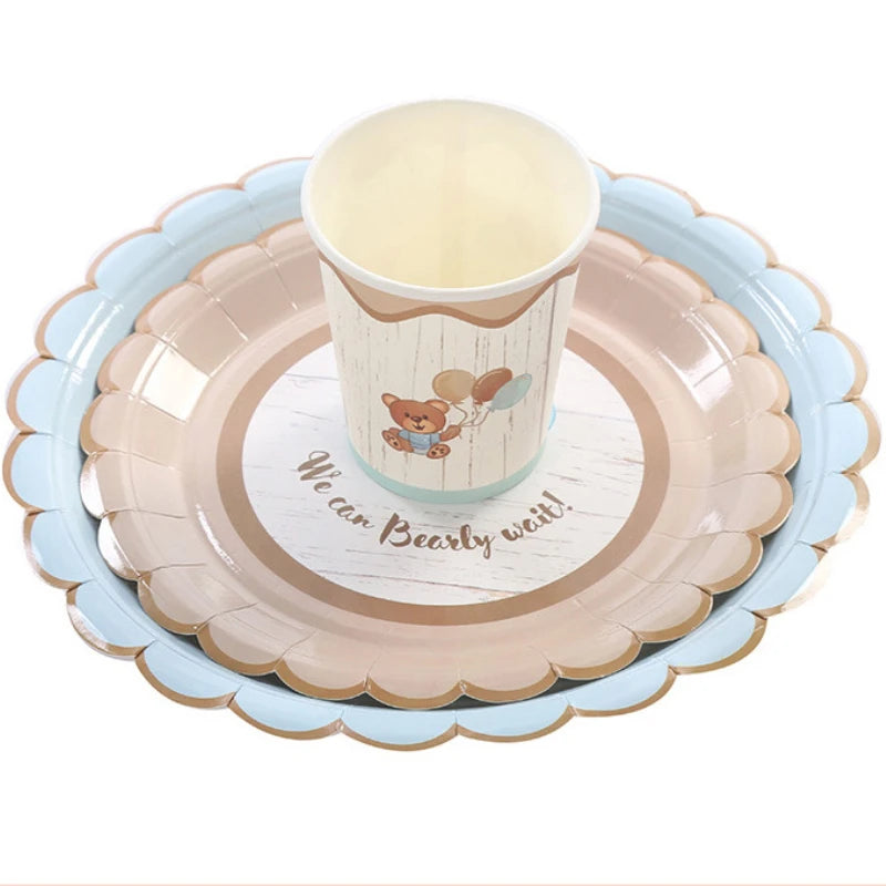 Cute Teddy Bear Tableware Sets