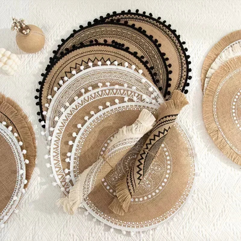 Boho Round Placemat 15 Inch,