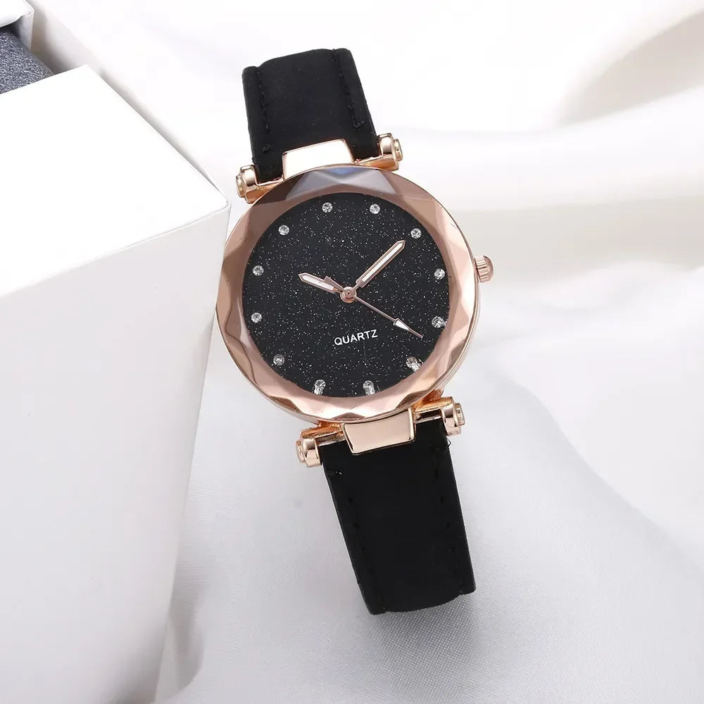 Women Pink Quartz Watch