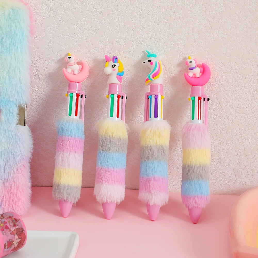 2PCS 6 Colors Children's Unicorn Pen