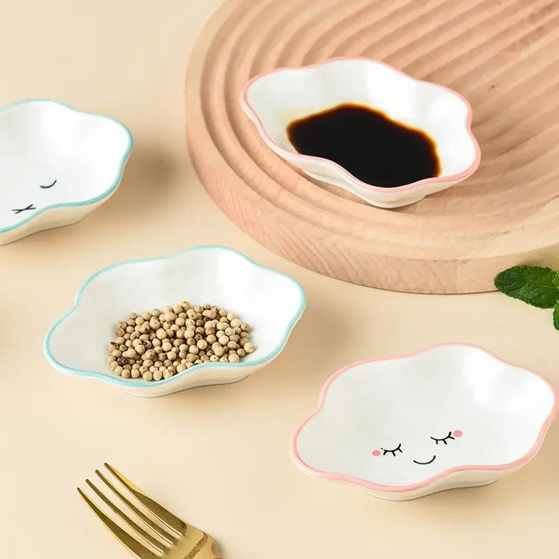 Cute Ceramic Clouds Dipping Sauce Dish