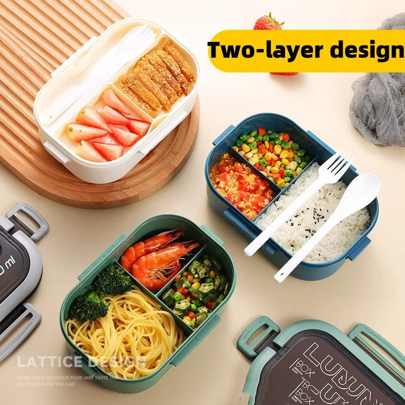 Cute Lunch Box For Kids Compartments Microwave Bento Lunchbox