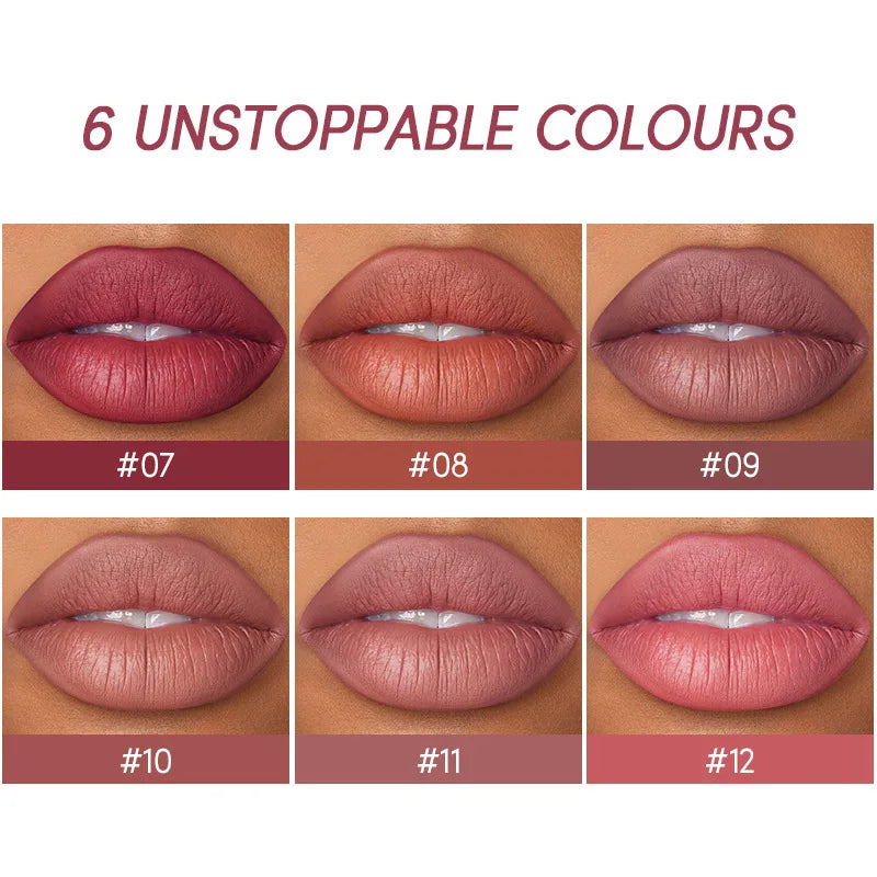 Matte Lipstick&lip Liner Set 12 Colors Waterproof Lip Liner