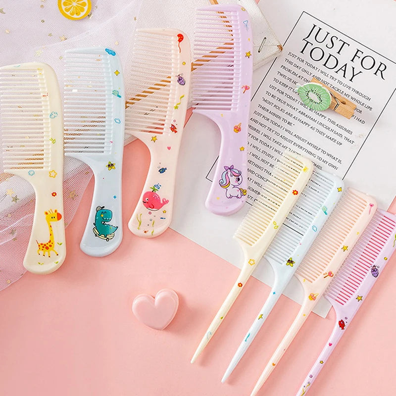 2Pcs/Set Cute Kids Hairdressing Comb