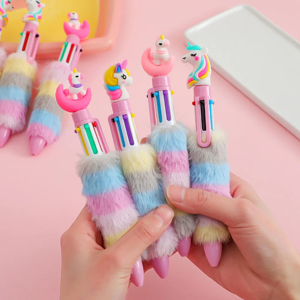 2PCS 6 Colors Children's Unicorn Pen