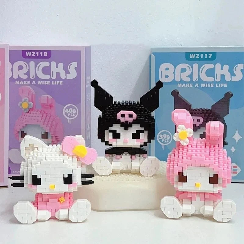 Building Block Sanrio Anime Figure Kuromi