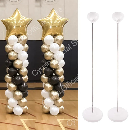 1/2set Adjustable Balloon Column Stand Metal Balloon Stand Holder