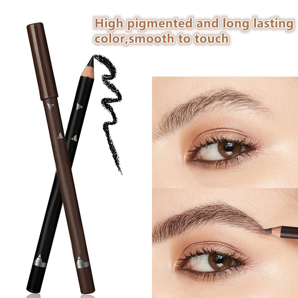 6/12Pcs Eye Brow Pencil Waterproof Professional Women Eye Makeup Pen