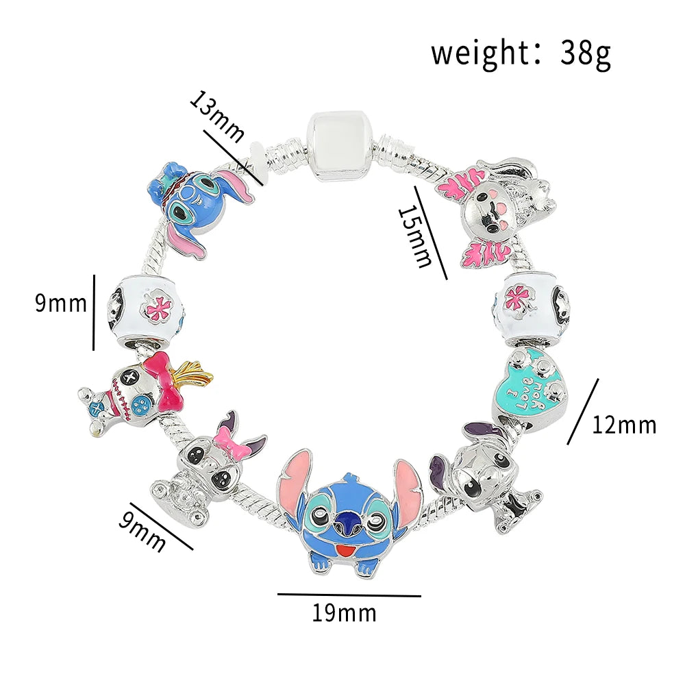 Disney Charm Bracelet Lilo and Stitch Jewelry