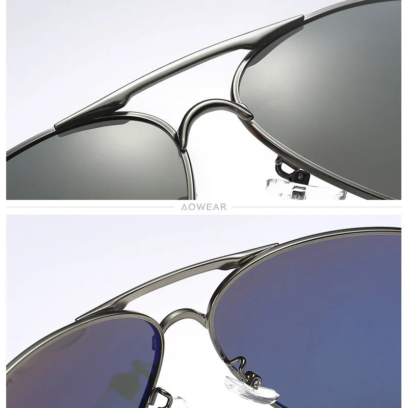 Men's Aviation Sunglasses Polarized Mirror