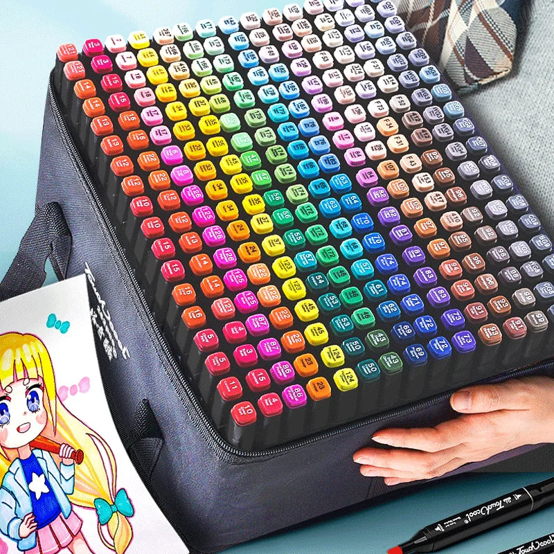 24-80 Colors Oily Art Marker Set