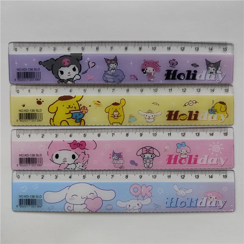 4PCS Sanrio  Ruler Hello Kitty