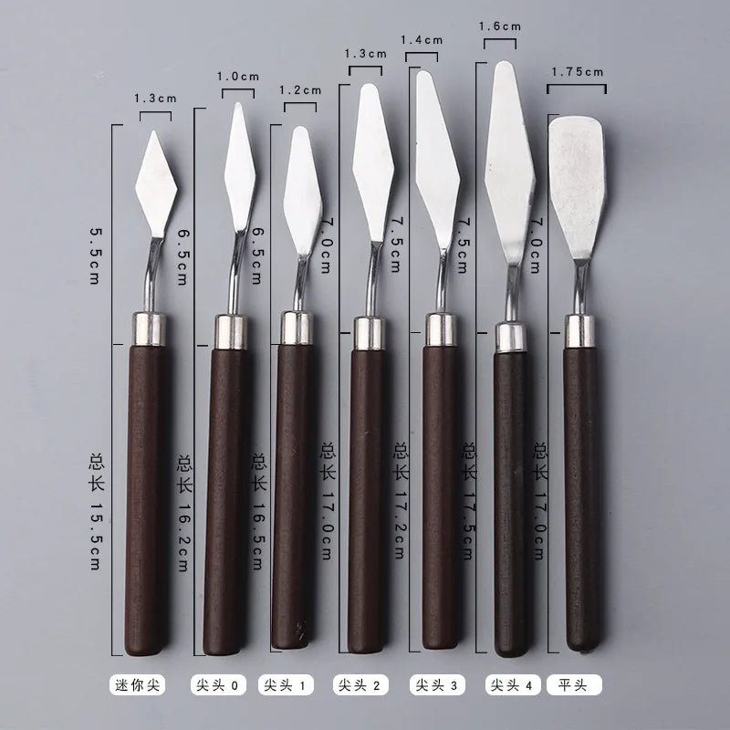 1/3/5/7Pcs/Set Stainless Steel Oil Painting Knife