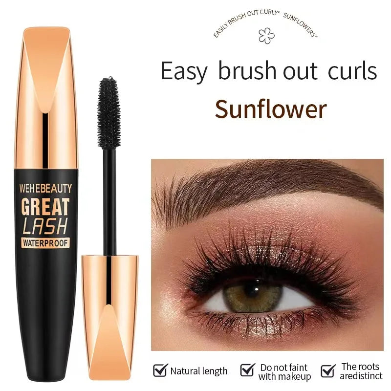 4D Silk Fiber Lash Mascara 2 In 1 Mascara Waterproof Lengthening